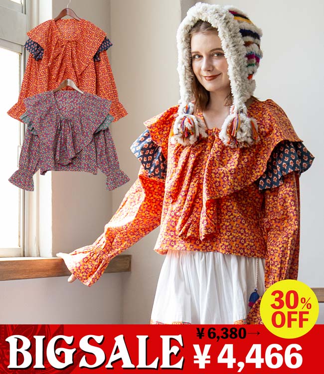 【セパレート襟付き】2WAYバグルアTOP