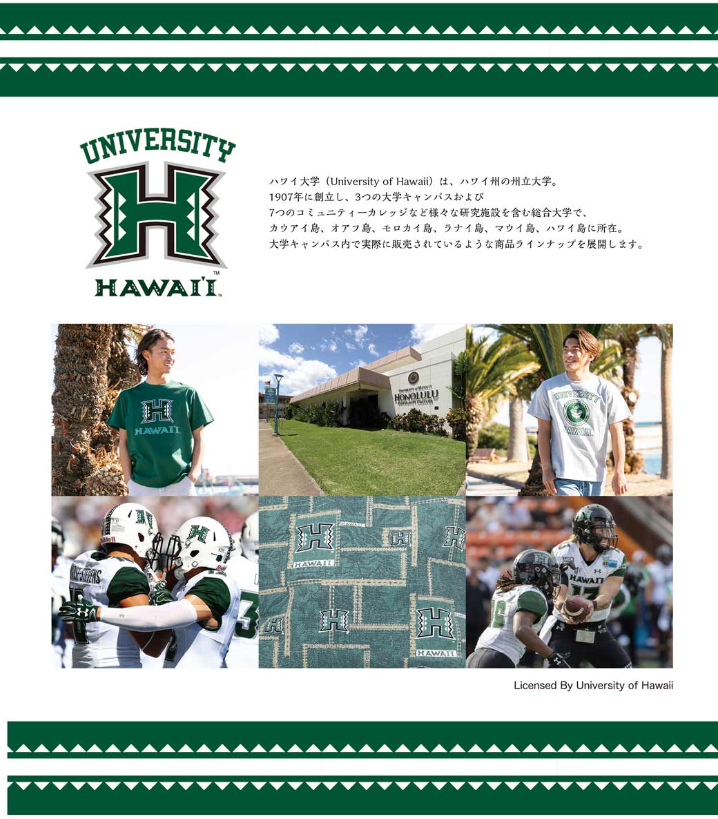 University of Hawaii ハワイ大学
University of Hawaii