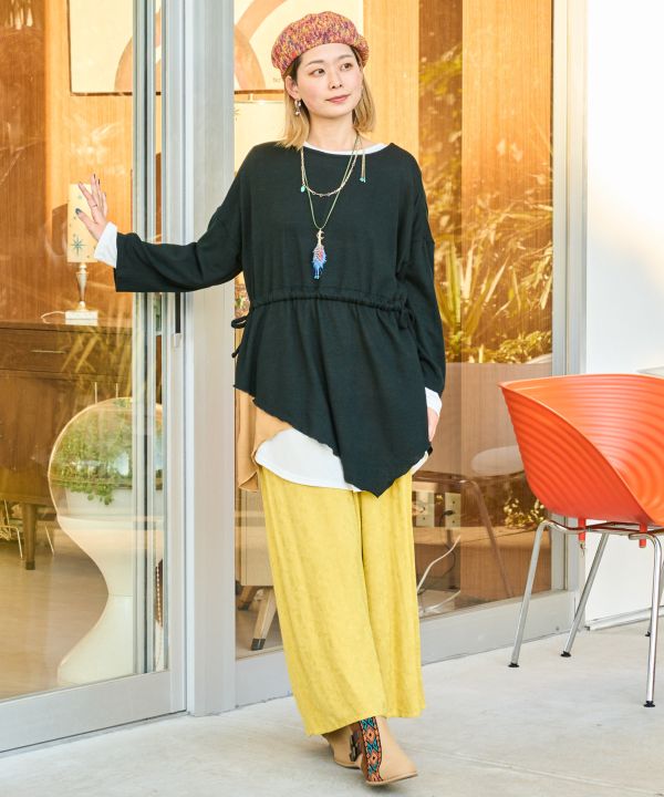 話題の行列 チャイハネ ワイドパンツ コットンパンツ エスニック tdh