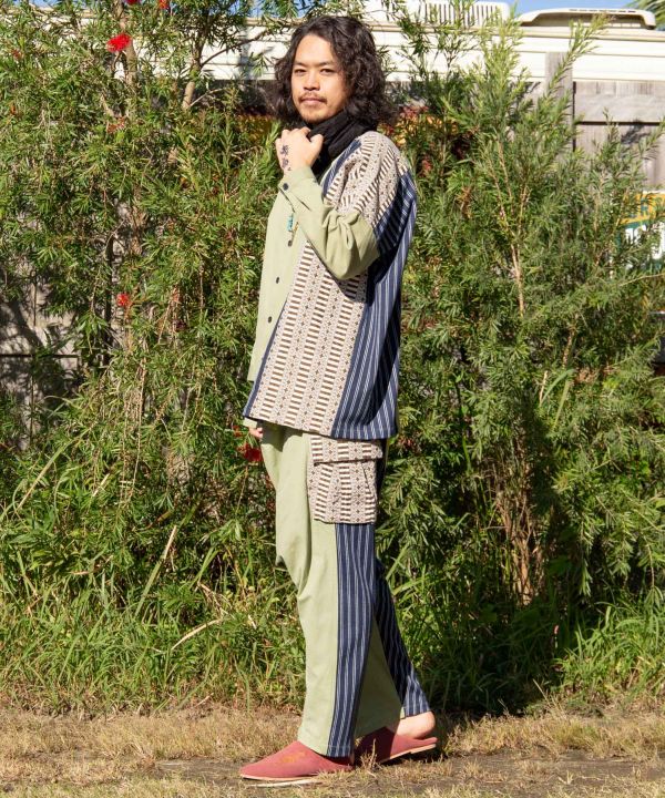 コマリユメンズパンツ Blue チャイハネ 公式通販