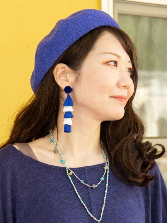 タッセリアピアス（片耳用）(BLUE): 『チャイハネ』公式通販