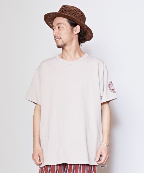 ドコデモメンズＴシャツ Ｌ【Amina×洋輔】(BEIGE L): 『チャイハネ