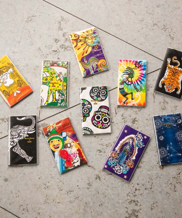 2025年スケジュール帳】ダイアリーA5スリム(BK ORANGE