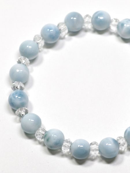 ラリマーブレスレット 8mm(LARIMAR): 『岩座(いわくら)』公式通販 ラリマーブレスレット 8mm(LARIMAR): 『岩座(いわくら)』公式通販