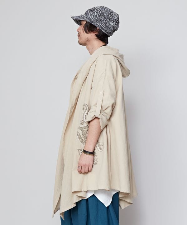 チャイハネ】ブルファMEN'Sニットカーディガン ワイン