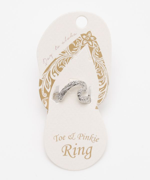 ハワイアンジュエリー 14k レイピカケ プルメリア トゥーリング リング-