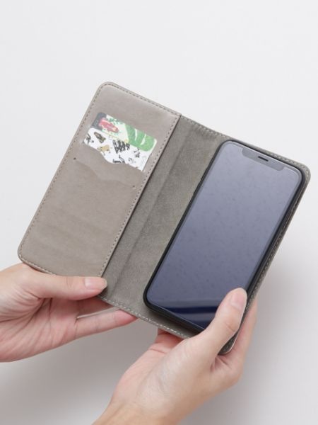 多種機能対応 手帳型スマホケース ポーチ付 ｽﾃﾝﾄﾞﾎﾞﾀﾝ 倭物や カヤ 公式通販