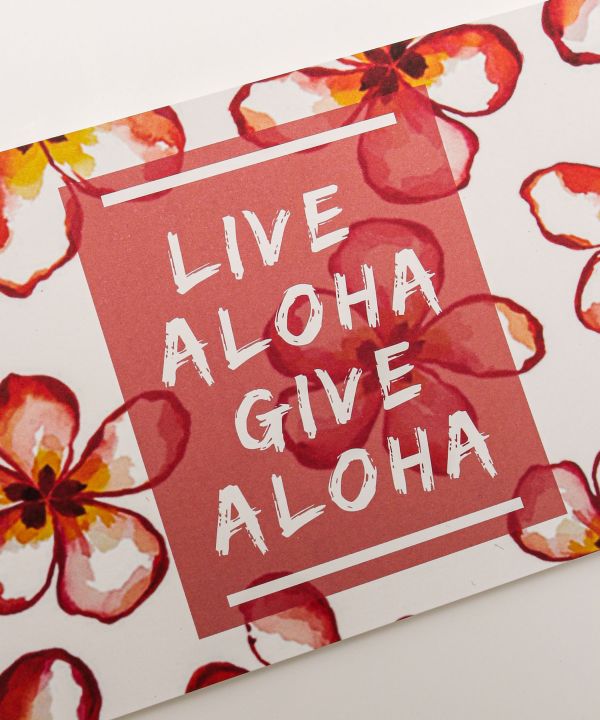 チャリティポストカード【LIVE ALOHA GIVE ALOHA】