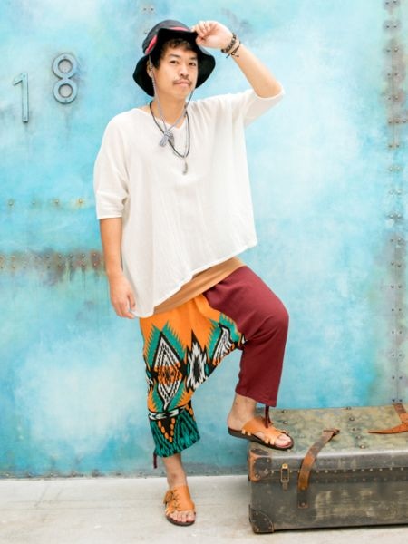 アシメサルエルパンツ Kh Native チャイハネ 公式通販