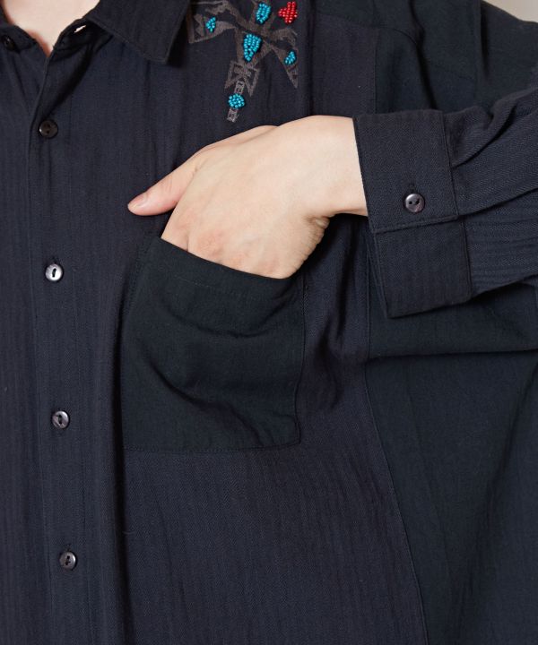 ネーションメンズシャツ(BLACK): 『チャイハネ』公式通販