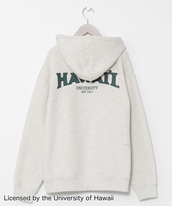 起毛メンズＺＩＰパーカー【University of Hawaii】(GREEN): 『Kahiko