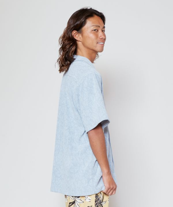 チッパルメンズシャツ【SURF&Palms】(WHITE): 『Kahiko(カヒコ