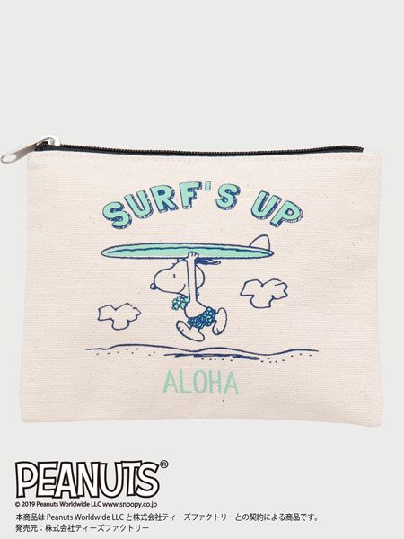 スヌーピービーチフラットポーチ Aloha Kahiko カヒコ 公式通販