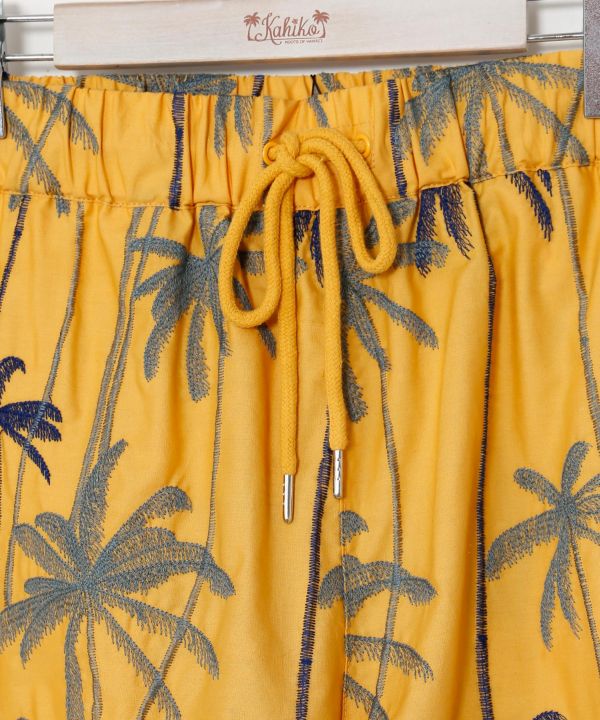 モーガンメンズハーフパンツ【SURF&Palms】(WHITE): 『Kahiko