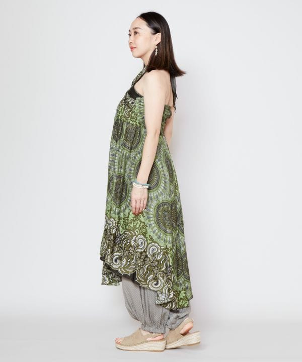 チャイハネ Amina アミナ キオリバルーンスカート ロング マキシ グリーン チャイハネ Amina アミナ キオリバルーンスカート ロング マキシ