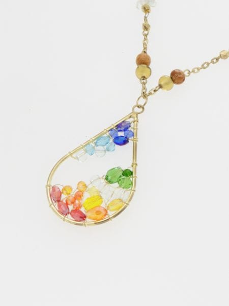 キラランガラスネックレス Rainbow チャイハネ 公式通販