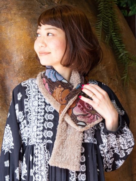 ジプシャノマドマフラー Brown チャイハネ 公式通販