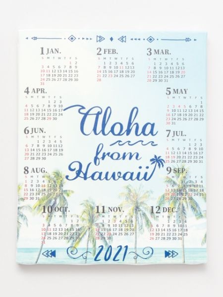 21年カレンダー フォトカレンダー Sサイズ Beach Kahiko カヒコ 公式通販