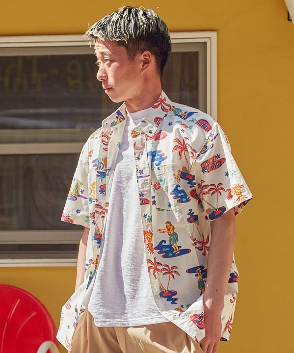 メンズアロハシャツ Hulalani M Wht 1 Kahiko カヒコ 公式通販