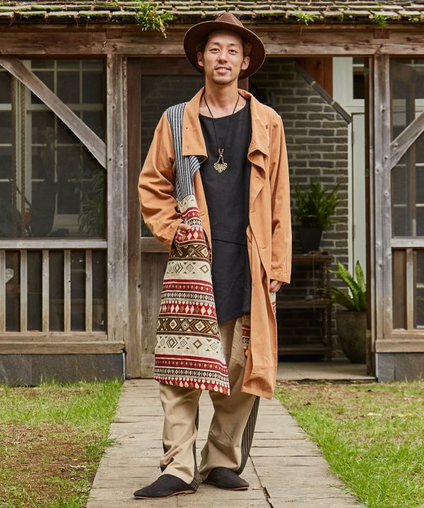 ノマウルメンズジャケット Brown チャイハネ 公式通販