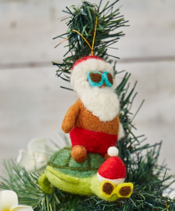 アロハフェルトオーナメントL(HONU SANTA): 『Kahiko(カヒコ アロハフェルトオーナメントL(HONU SANTA): 『Kahiko(カヒコ