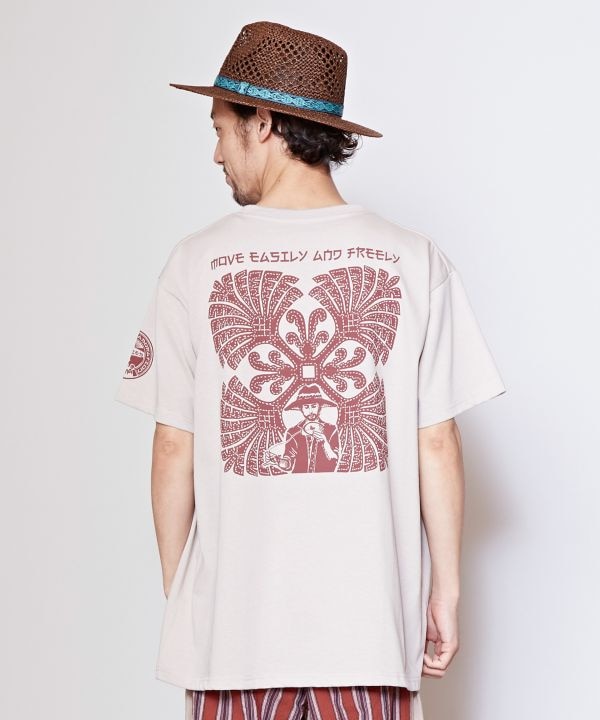 ドコデモメンズＴシャツ Ｌ【Amina×洋輔】(BEIGE L): 『チャイハネ