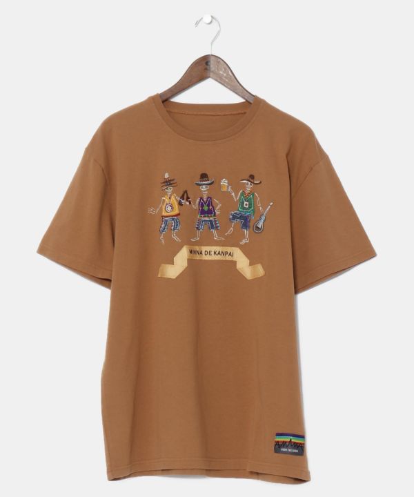 カンパイメンズTシャツ【Amina×grn】(L BEIGE): 『チャイハネ