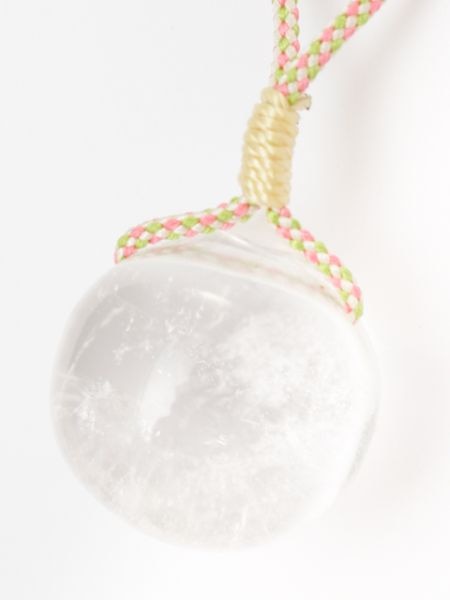 水晶宝珠絹紐ネックレス(PINK/GREEN(6)): 『岩座(いわくら)』公式通販