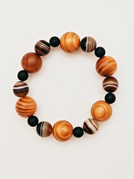 屋久杉六芒星 ブラウンサードオニキスブレスレット Br Sardonyx 岩座 いわくら 公式通販
