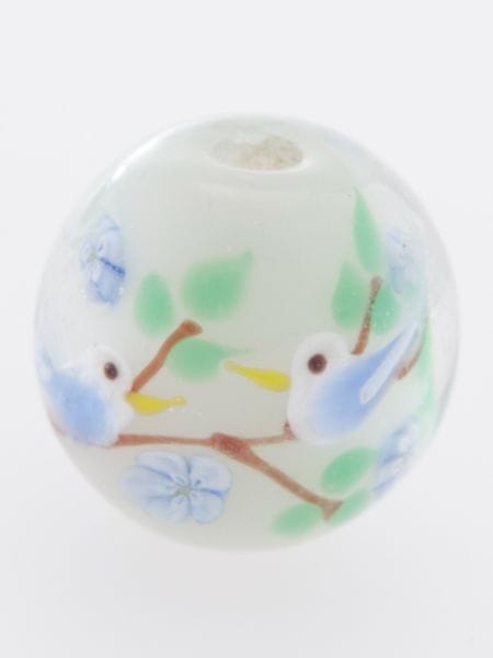 とんぼ玉 鳥 白 倭物や カヤ 公式通販