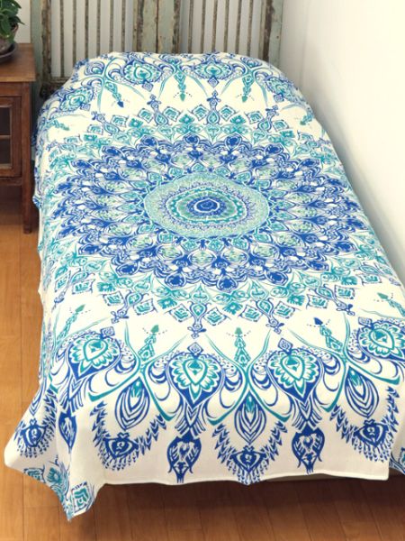 ブルーナベッドカバー シングル Mandala チャイハネ 公式通販