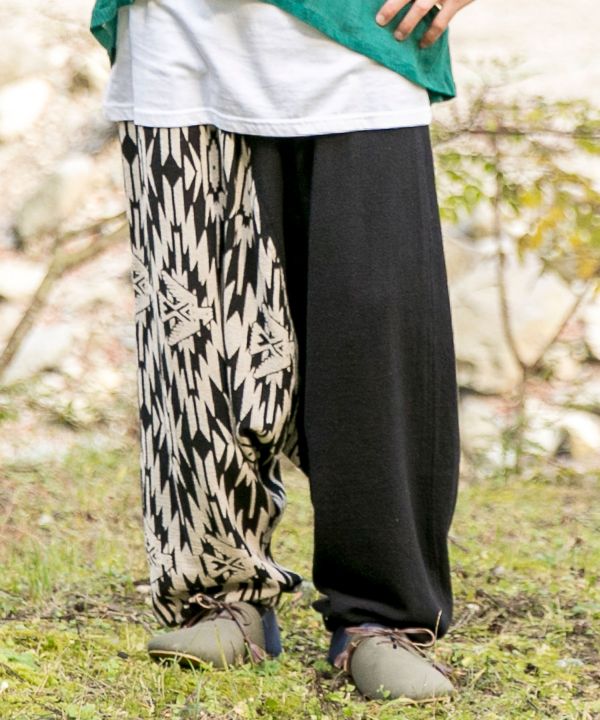アシメサルエルパンツ Bk Native チャイハネ 公式通販
