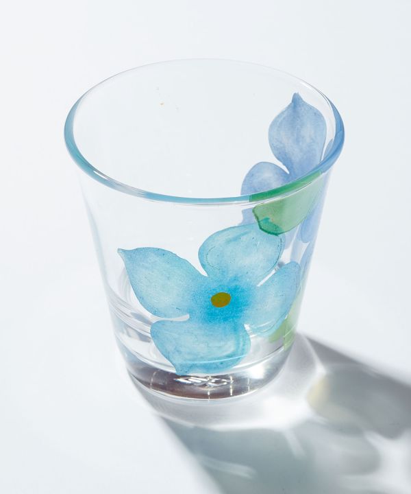夏の水グラス