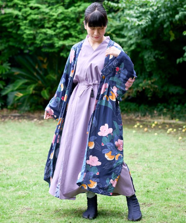 79%OFF!】 倭物やカヤ ワモノヤカヤ 漫ろ日和メンズ羽織 はおり 和服