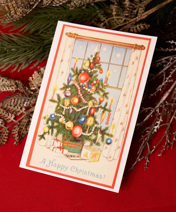クリスマスツリーポストカード