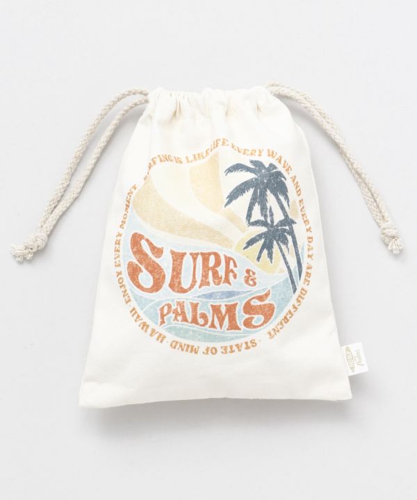 キャンバスポーチ【SURF&Palms】